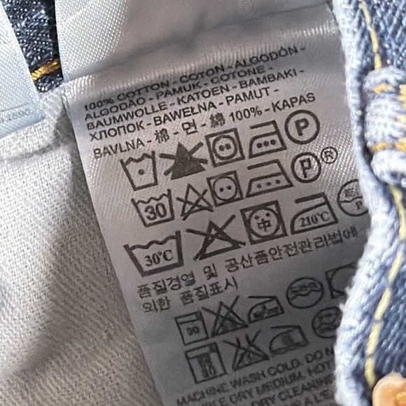 Levis 559 Jeans Mens 34x30 Blue Medium Wash Relaxed Straight Denim Workwear - Picture 4 of 7